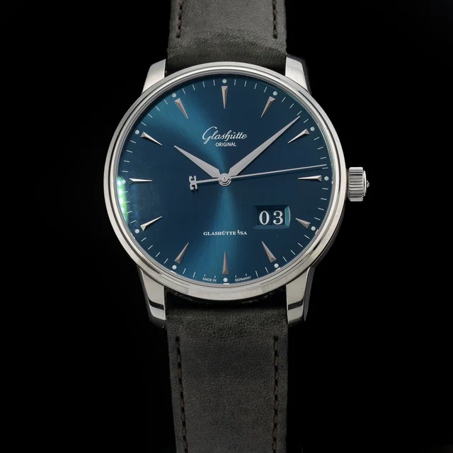 Glashutte Original Glashütte Original Senator Excellence Panorama Date Blue Dial 1-36-03-0