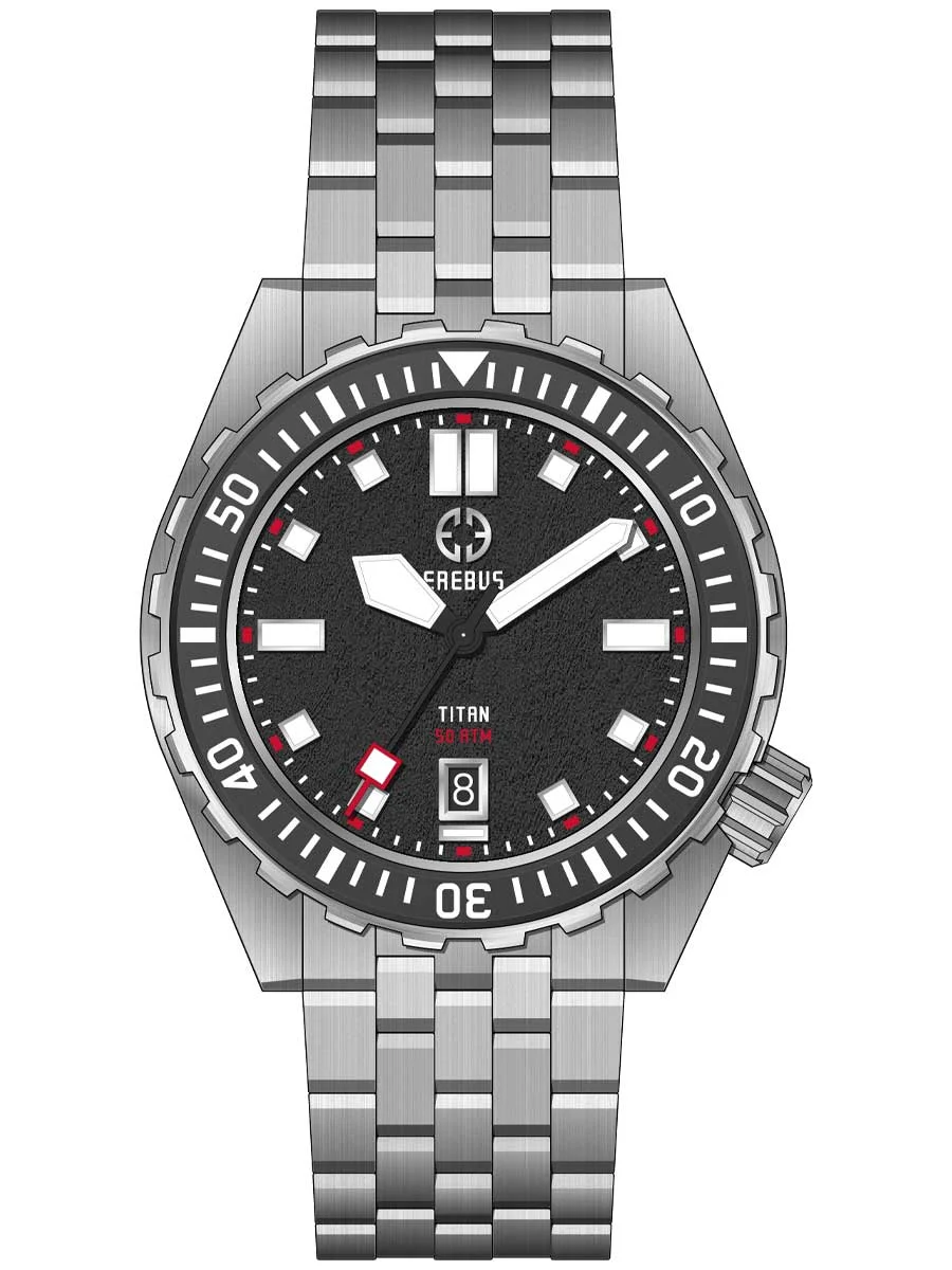 EREBUS Watches Eratnblk 44 mm kol saati