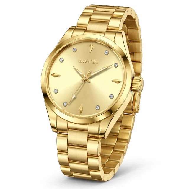 Invicta Open Box Celestial Moda Watch - 28mm. Gold (AIC-69337) kol saati