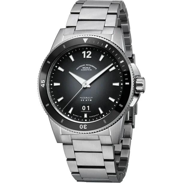 Muhle Glashutte Mühle Glasütte M1-52-43-MB Sportivo Big Date kol saati