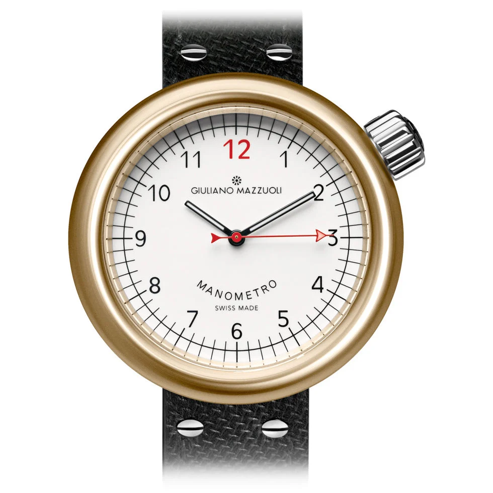 Giuliano Mazzuoli Manometro White Bronze MNBZ05 kol saati