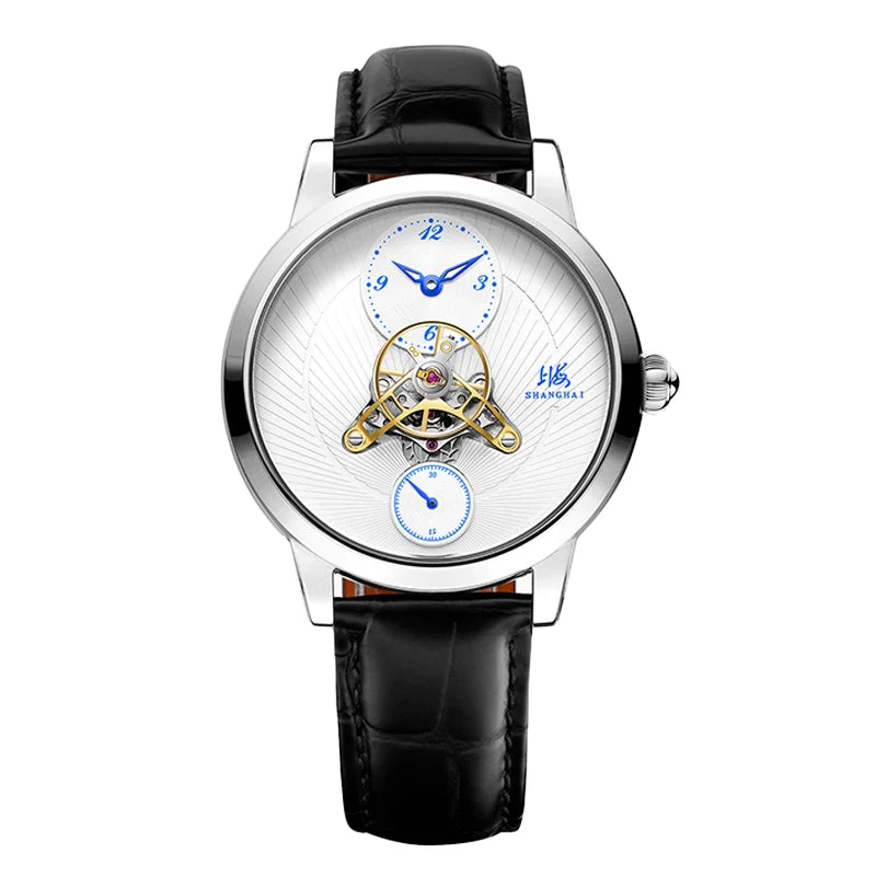 Shanghai Watch Sky Dome 21MT-D-F28-WHWH-BL 40 mm kol saati