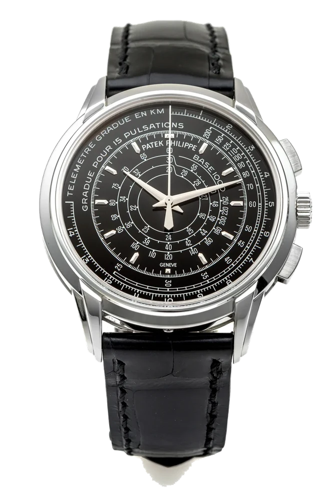 Patek Philippe PATEK PHILIPPE, REF. 5975P, 175 ANNIVERSARY, PLATINUM (100 pieces) A fine and very rare, limited, self-winding, platinum chronograph. kol saati