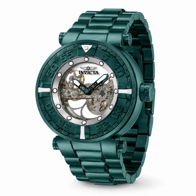 Invicta Subaqua Nebula Automatic Watch - 47mm, Green (50789) kol saati