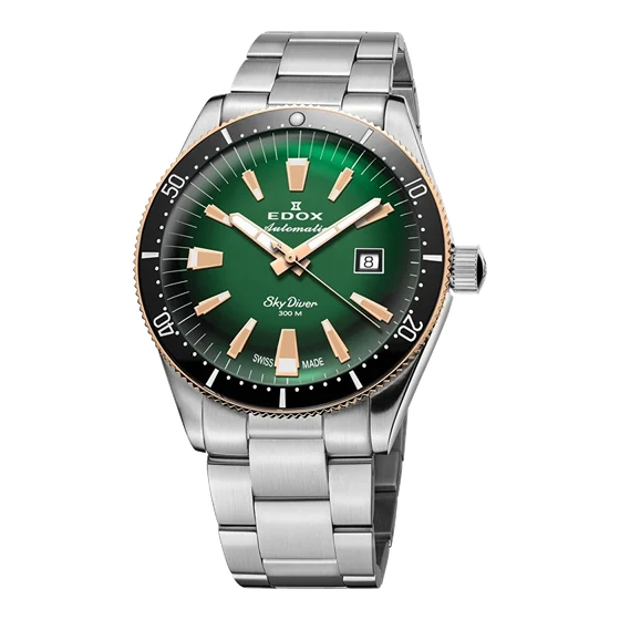 EDOX Skydiver 80126-357RNM-VIR kol saati