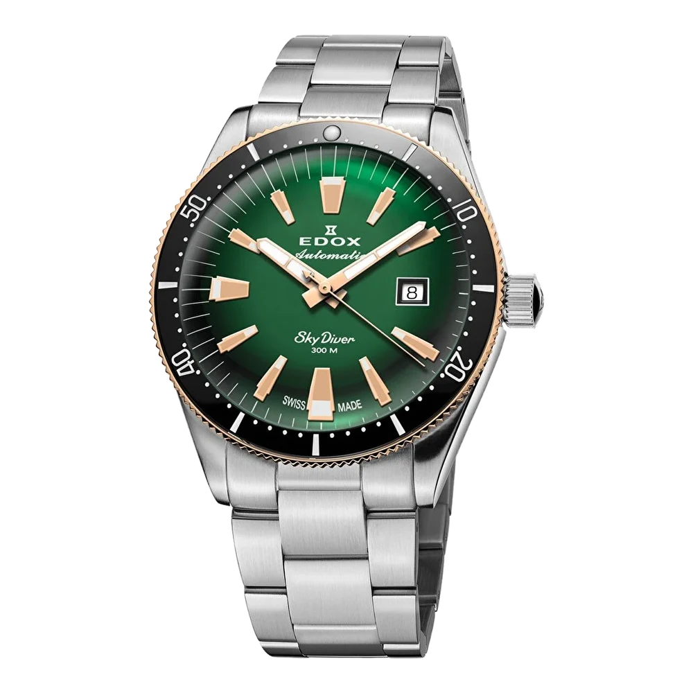EDOX Skydiver 80126-357RNM-VIR 42 mm kol saati