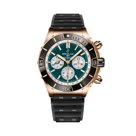 Breitling Super Chronomat B01 Chronograph 44 NFL Philadelphia Eagles RB01366A1L3S1 kol saa