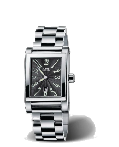 Oris Rectangular Date 2002 01 561 7526 4064-07 8 16 68 24 mm kol saati