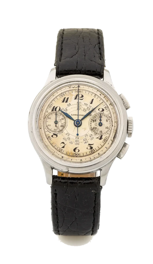 Longines Ref. 20448, fly-back chronograph, minute recorder, multi-scale, 13 ZN calibre, “Breguet” dial; stainless steel kol saati