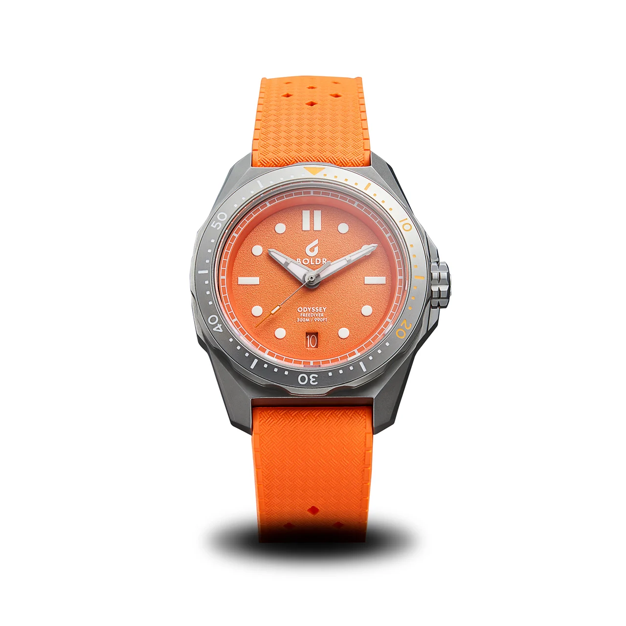 BOLDR Supply Co. Odyssey Freediver Citrus Orange OD-FCO-SS-20-48 40 mm kol saati