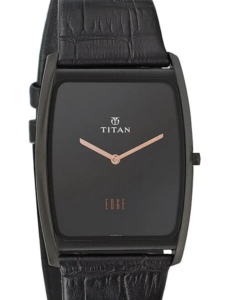 Titan Edge Dress Watch with Precision Quartz Movement and Sapphire Crystal #1596NL01 34 mm kol saati