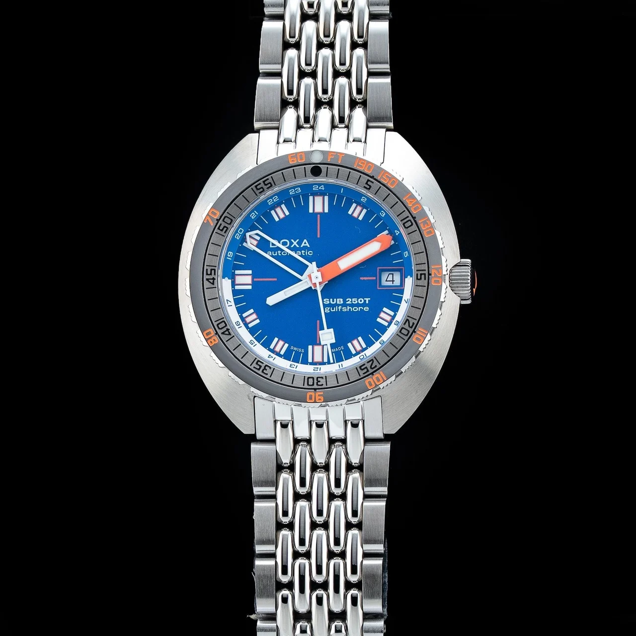 Doxa SUB 250T GMT Gulfshore Limited Edition 855.10.231.10-SE11 NAP21000N18739 kol saati