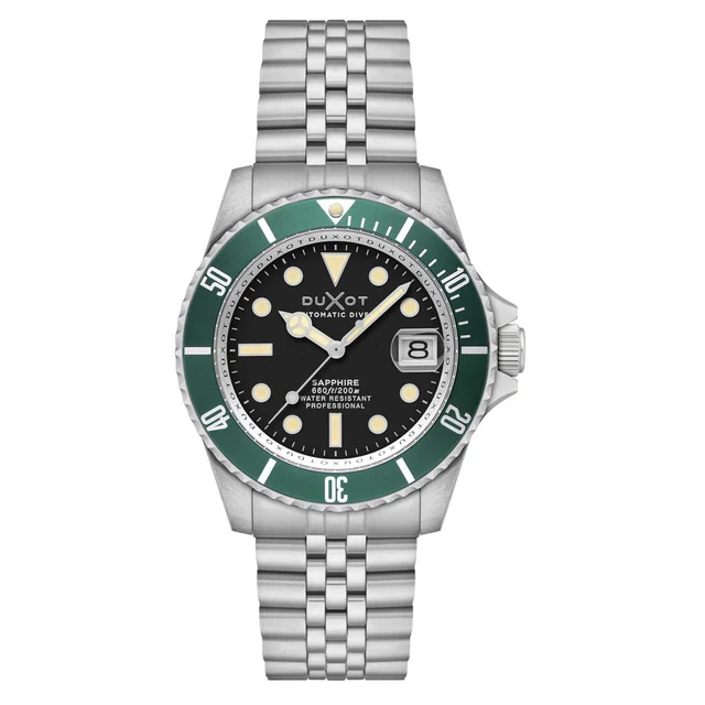 Duxot Atlantica Automatic Dive Watch with Soot Black Dial #DX-2057-33 kol saati