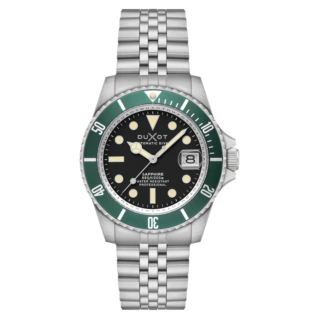 Duxot Atlantica Automatic Dive Watch with Soot Black Dial #DX-2057-33 kol saati