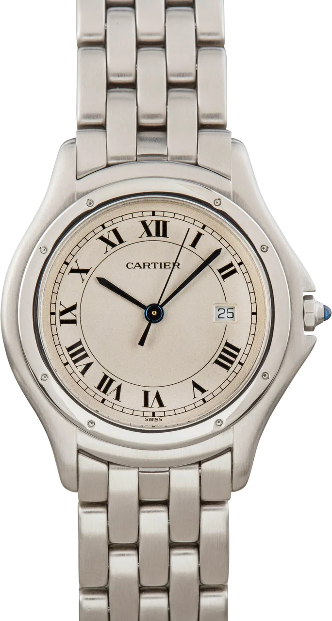 Cartier Cougar Ref 987904 Stainless Steel 33 mm kol saati