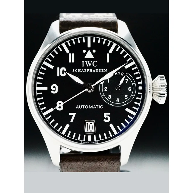 IWC Big Pilot 46mm Big Pilot 7 Day Slow Beat Movement Stainless Steel Black Dial 210000073
