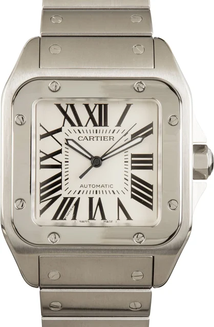 Cartier Santos 100 Stainless Steel W200737G kol saati