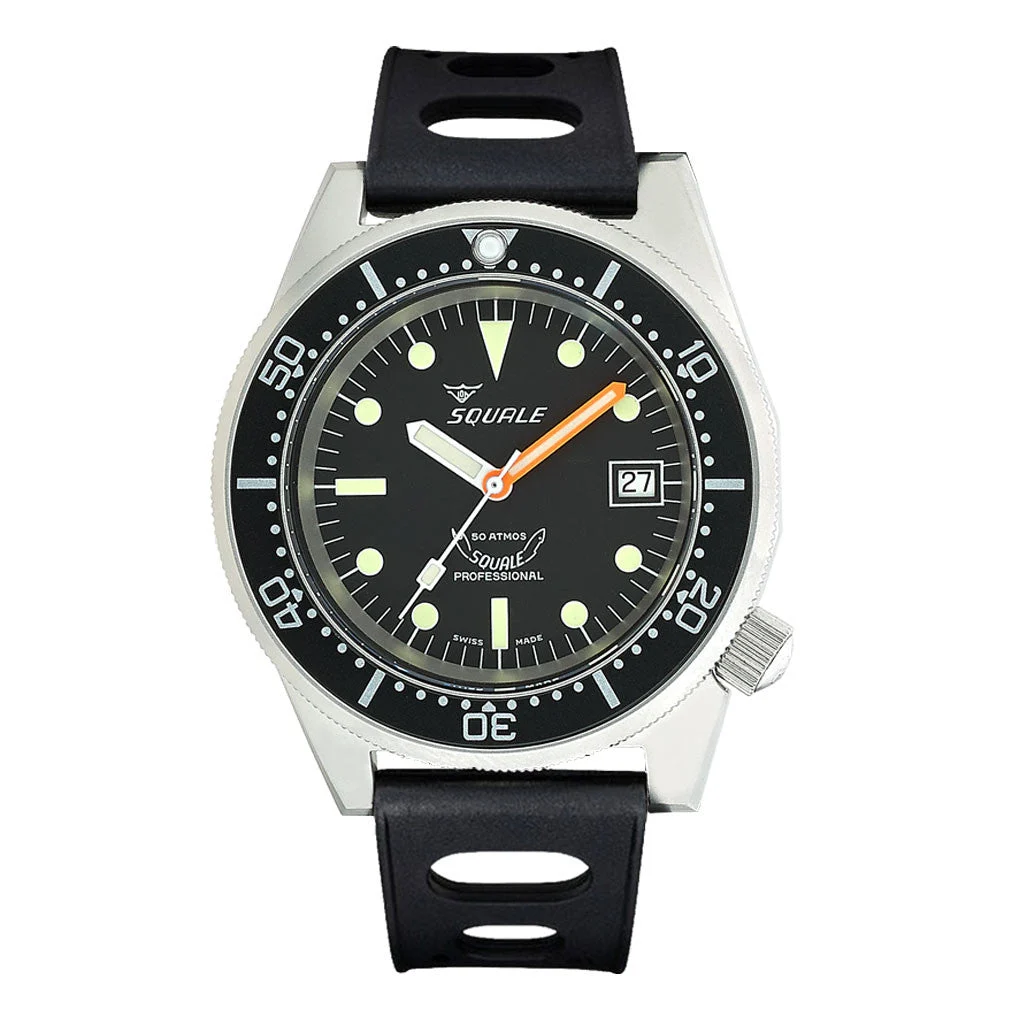 Squale Meter Swiss Automatic Dive Watch with Matte Finish Case #1521-026-matte 42 mm kol saati