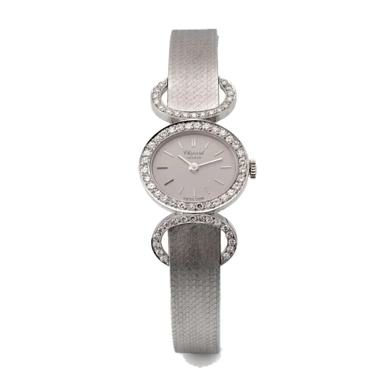 Chopard CHOPARD, REF. 5049, DIAMOND BEZEL, WHITE GOLD kol saati