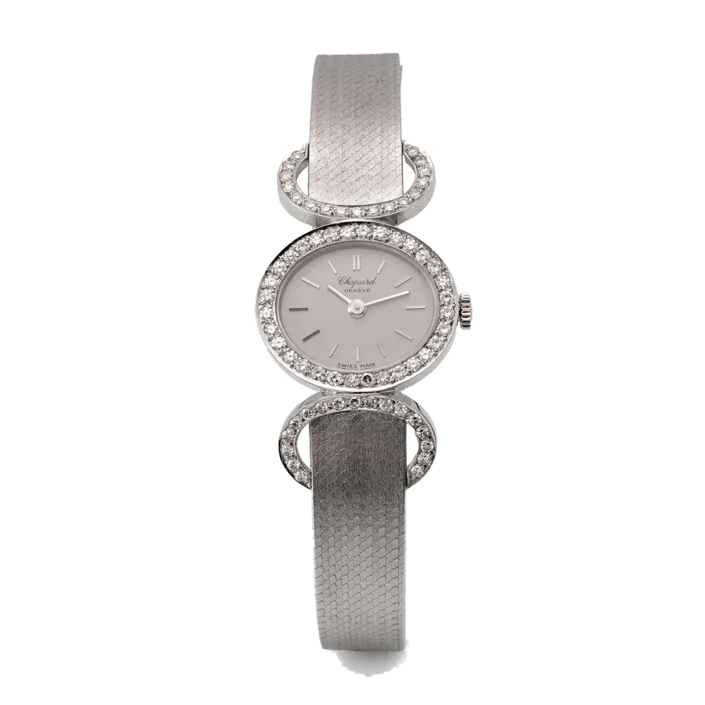 Chopard CHOPARD, REF. 5049, DIAMOND BEZEL, WHITE GOLD kol saati