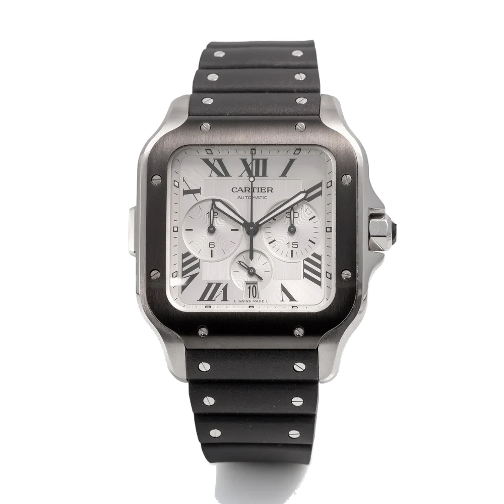 Cartier CARTIER, REF. 4183, SANTOS CHRONOGRAPHE, STEEL kol saati