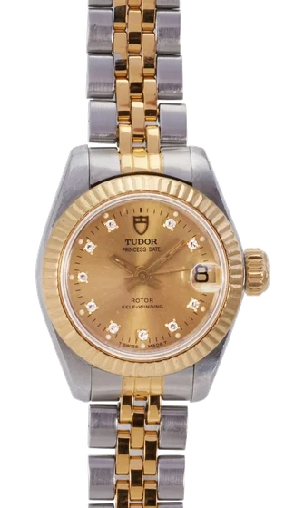 Tudor TUDOR, REF. 92513, PRINCESS DATE, STEEL AND GOLD kol saati