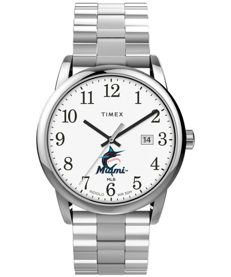 Timex Easy Reader Expansion Bracelet Miami Marlins TWZBMRLMZ kol saati