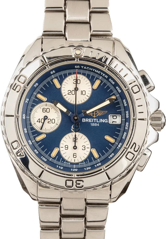Breitling Aeromarine Chrono Shark White Dial A13051 41 mm kol saati