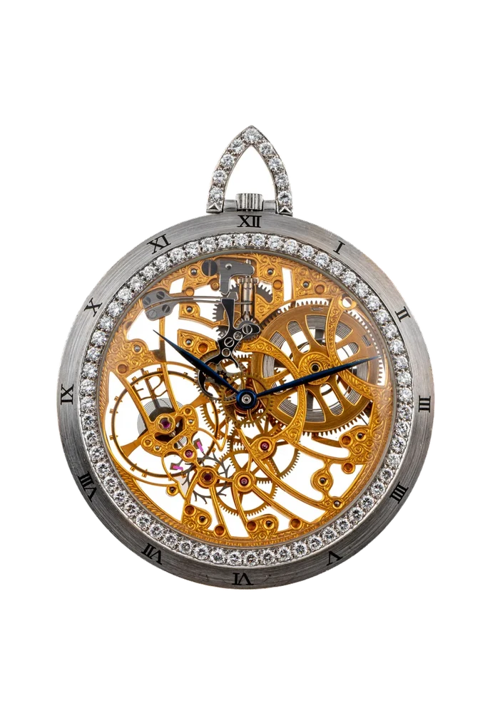 Audemars Piguet AUDEMARS PIGUET, REF. 5656, SKELETON OPENFACE, WHITE GOLD AND DIAMONDS kol saati