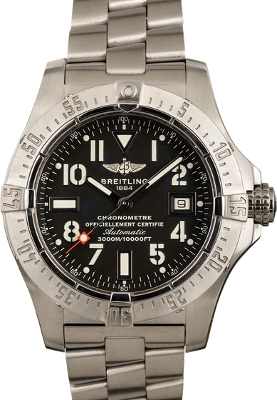 Breitling BREITLING, REF. A17330, AVENGER SEAWOLF,YELLOW DIAL kol saati