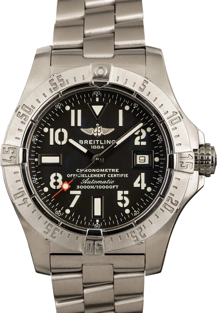 Breitling BREITLING, REF. A17330, AVENGER SEAWOLF,YELLOW DIAL 45 mm kol saati
