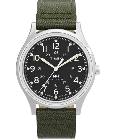 Timex Automatic 40mm Fabric Strap Watch TW2Y07800 kol saati