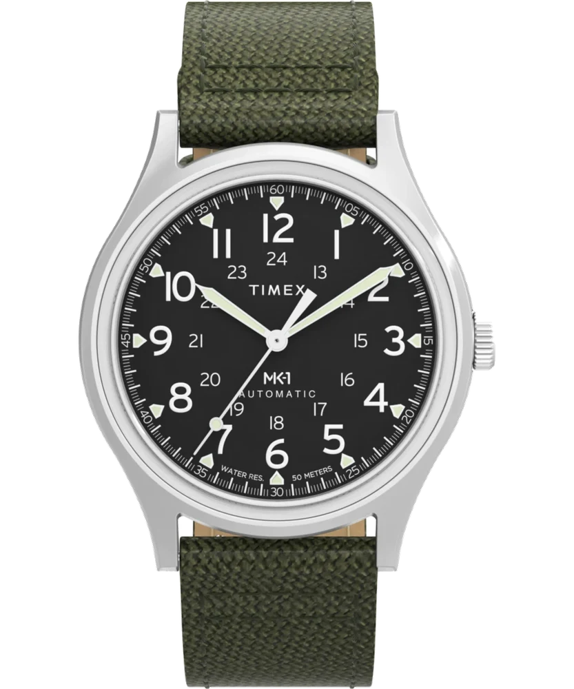 Timex Automatic 40mm Fabric Strap Watch TW2Y07800 40 mm kol saati