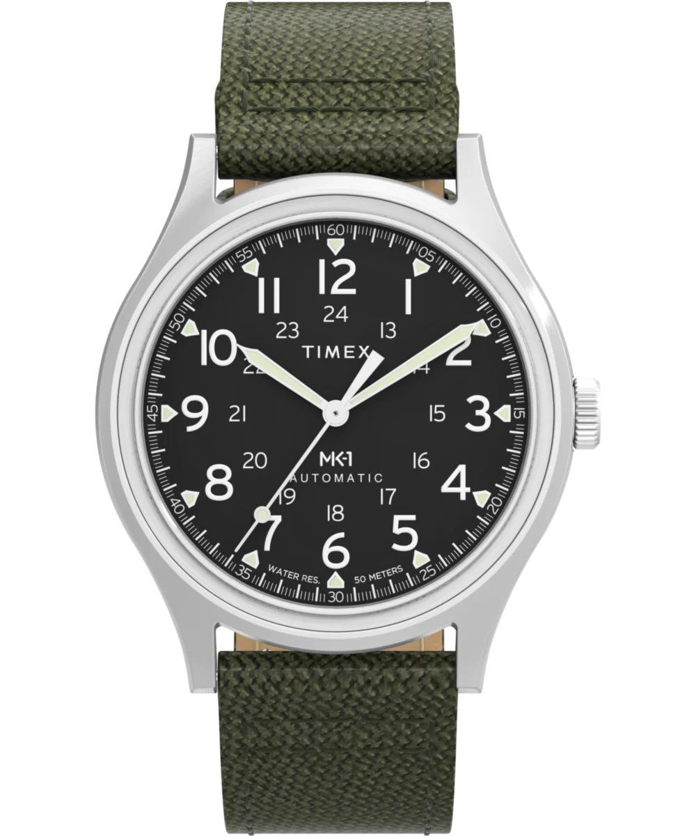 Timex Automatic 40mm Fabric Strap Watch TW2Y07800VQ 40 mm kol saati