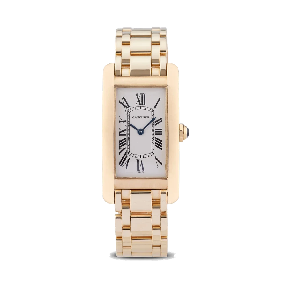 Cartier CARTIER REF. 1720, TANK AMERICAINE, 18K YELLOW GOLD kol saati