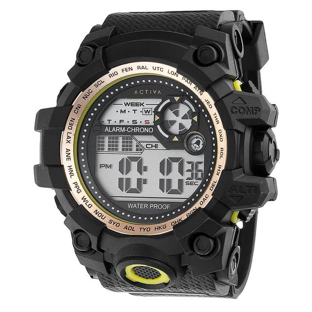 Activa Invicta DigitalWatch - 52mm. Black (ACW430-006) kol saati