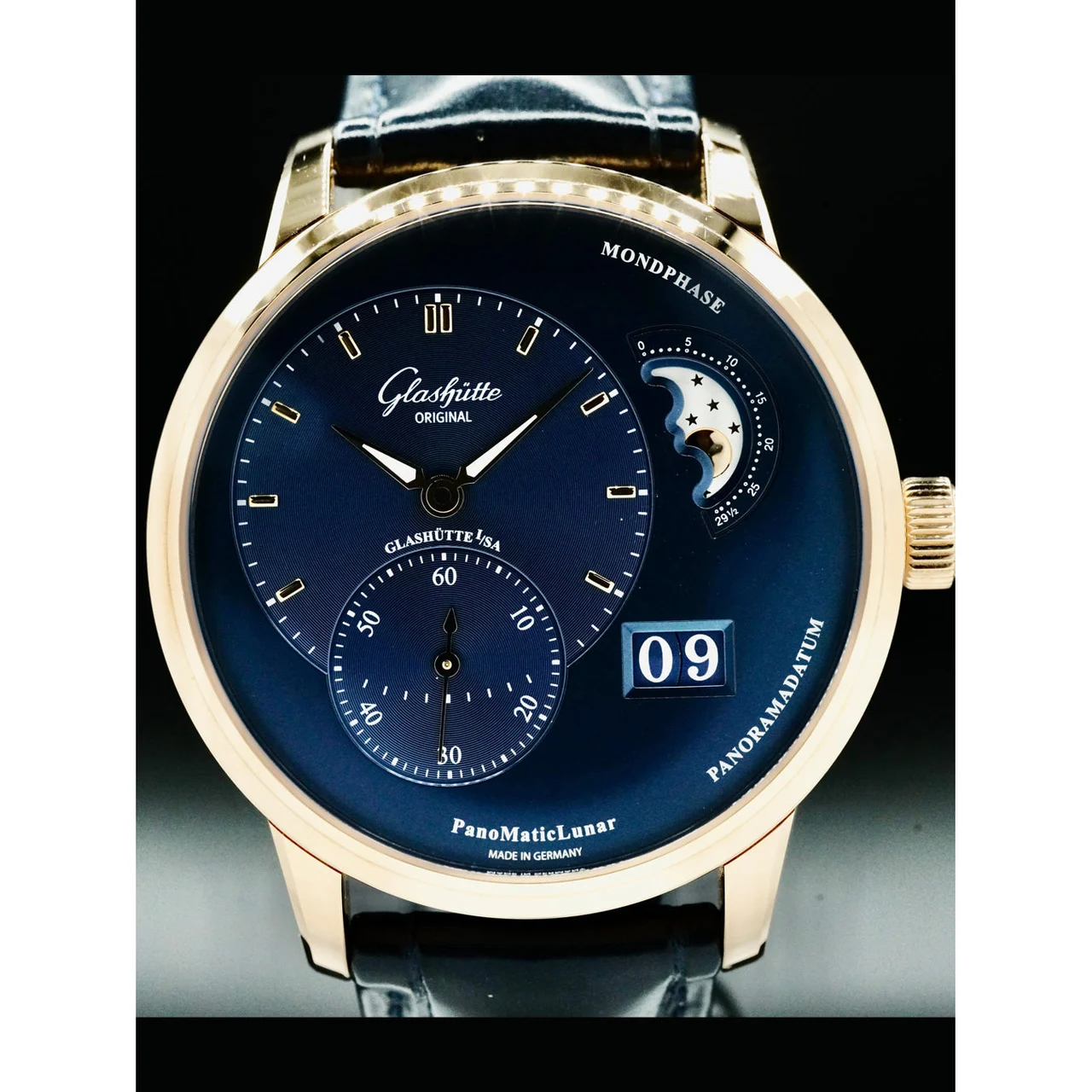 Glashutte Original Glashütte 1-90-02-11-35-01 Original PanoMaticLunar 210000039648 40 mm kol saati