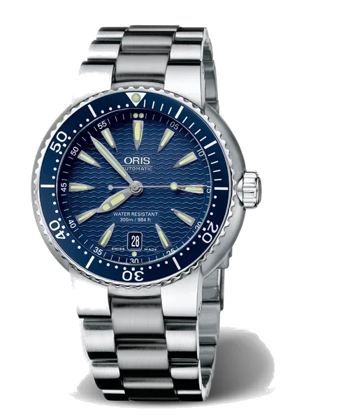 Oris Divers Date 01 733 7533 8555-07 8 24 01PEB 44 mm kol saati