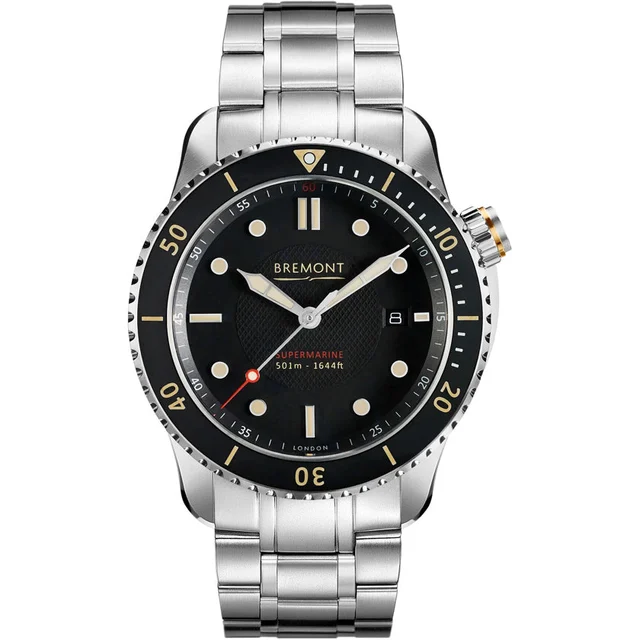 Bremont Supermarine S501 on Bracelet S501-BK-B kol saati