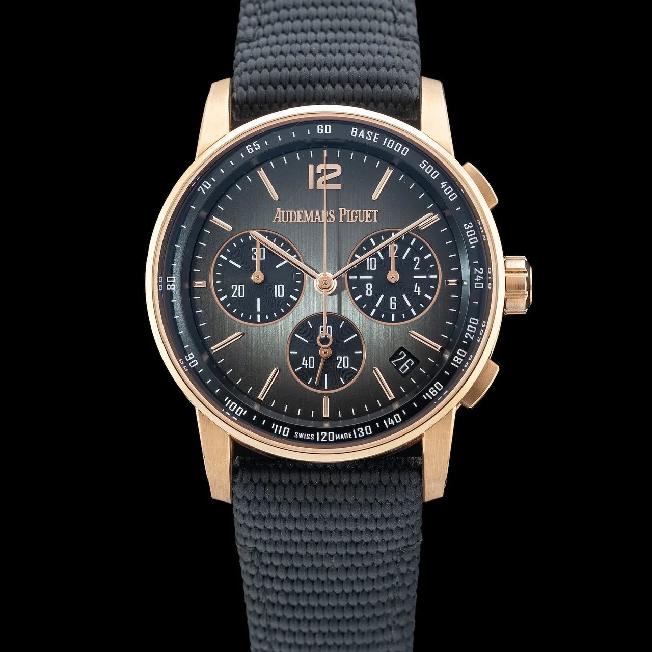 Audemars Piguet Rose Gold Chronograph Smoked Dial 26393OR 210009N41331 41 mm kol saati