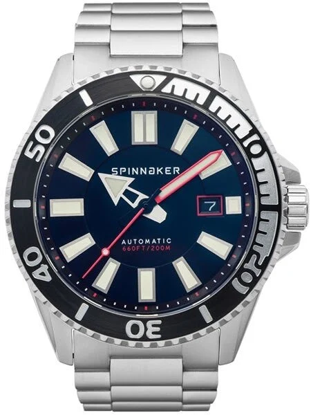 Spinnaker Automatic 200 Meter Dive Watch with Stainless Steel Bracelet #SP-5074-11 kol saa