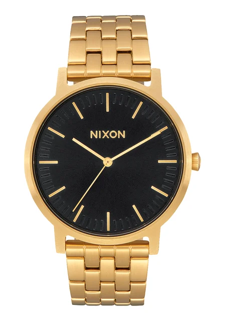 Nixon US Porter - All Gold / Black Sunray A1057-2042-00 kol saati