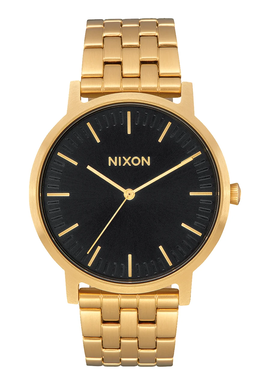 Nixon US Porter - All Gold / Black Sunray A1057-2042-00 kol saati