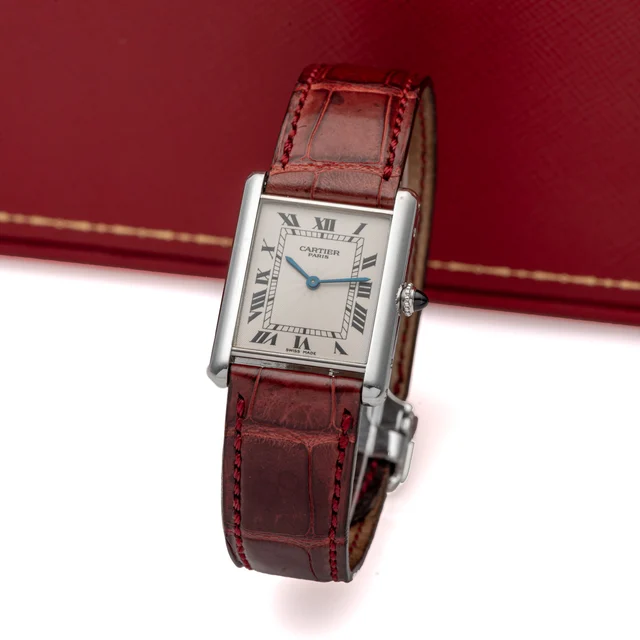 Cartier CARTIER, REF. 1601, TANK LOUIS CARTIER MECANIQUE, PLATINE kol saati