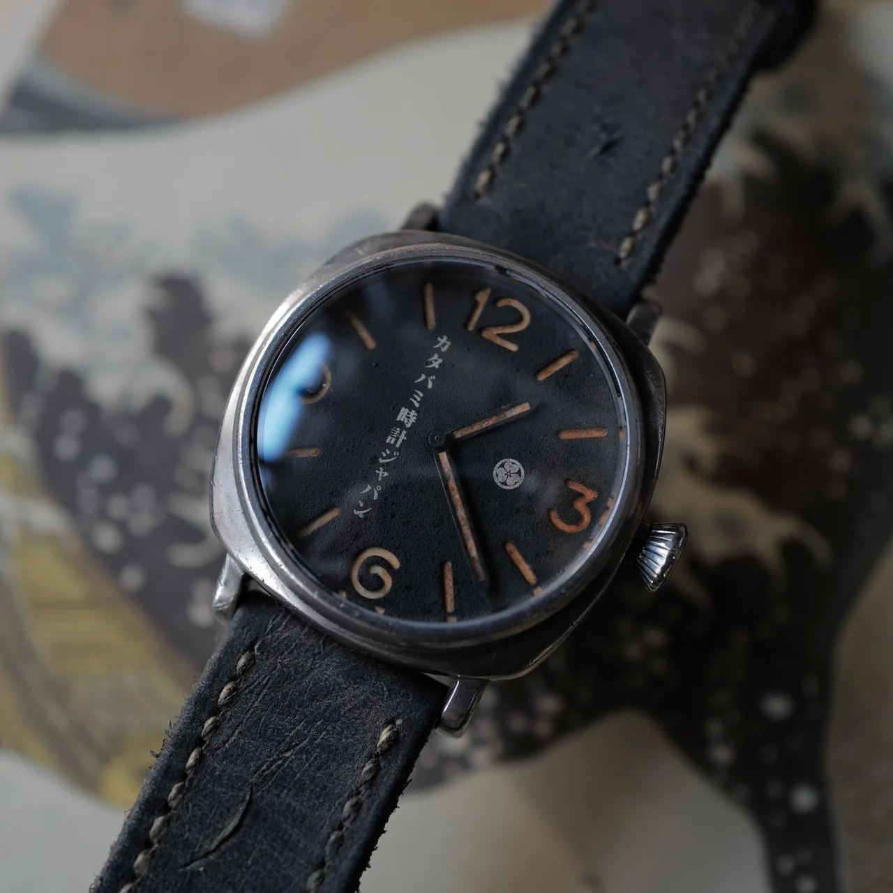 KATABAMI WATCH JAPAN 【STOCK】The Shikaku “Heavily Aged” 42 mm kol saati