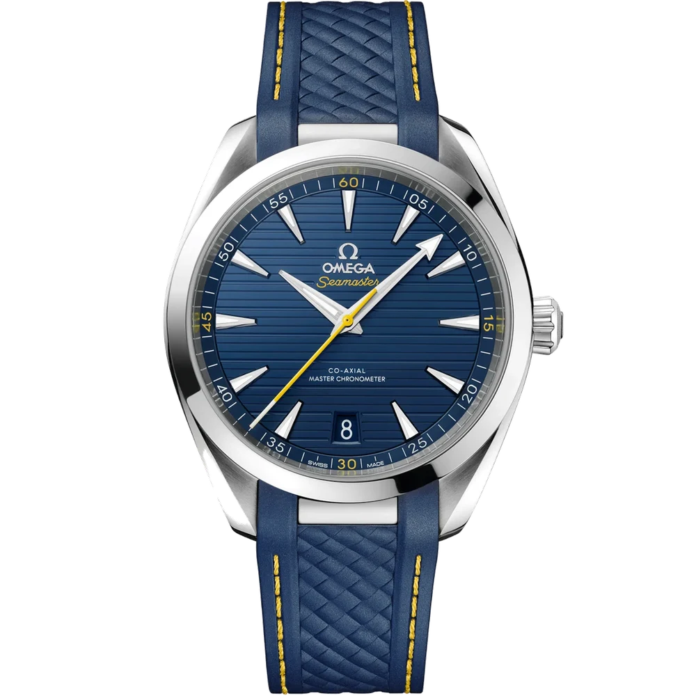 OMEGA Aqua Terra 150M 41 mm, steel on rubber strap 220.12.41.21.03.009 41 mm kol saati