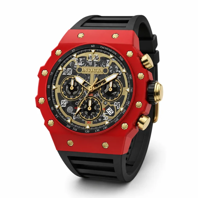 Invicta Racing Vaulthan Watch - 44mm, Black (69685) kol saati