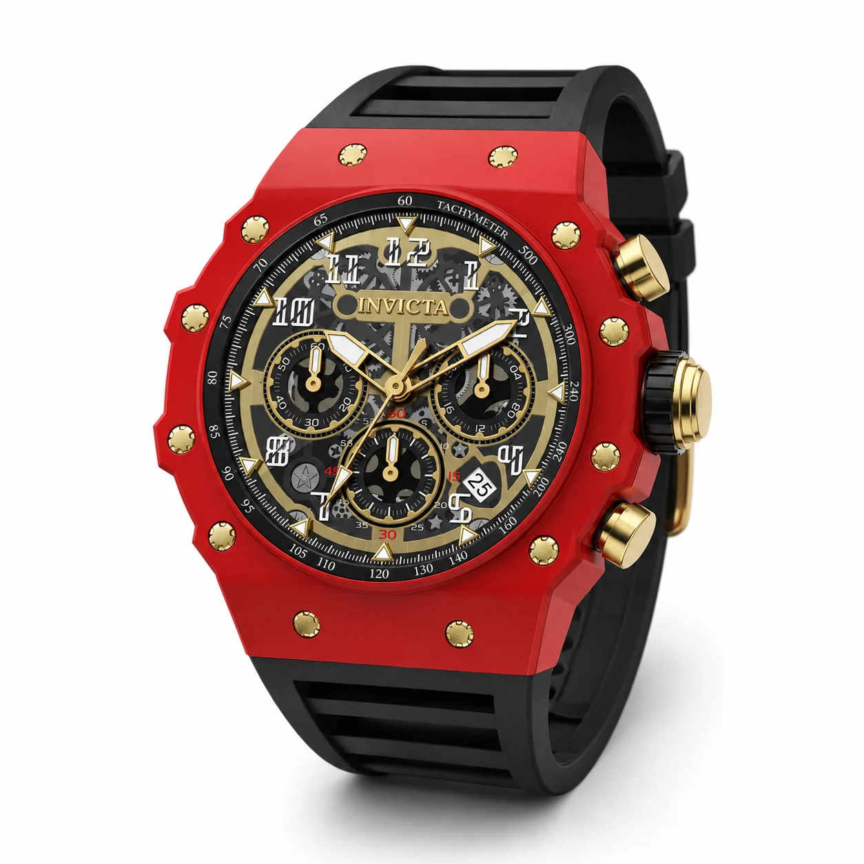 Invicta Racing Vaulthan Watch - 44mm, Black (69685) 44 mm kol saati
