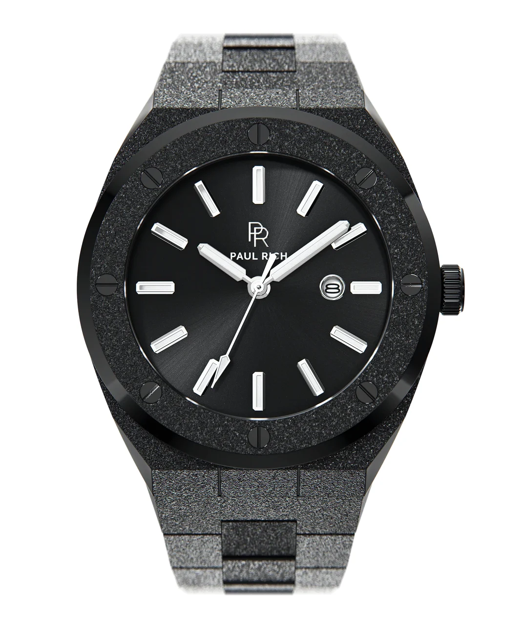 Paul Rich All_Black PR68Frosted All_Black 45 mm kol saati