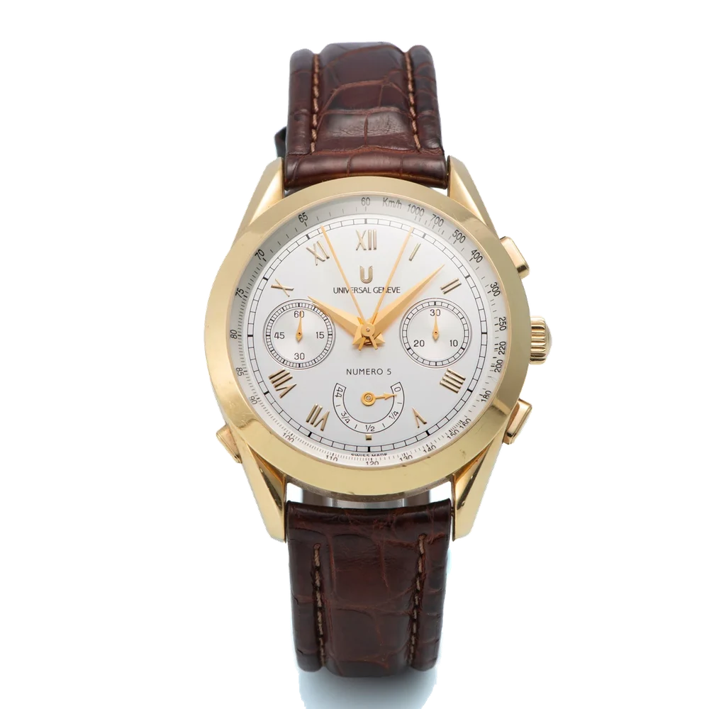 Universal UNIVERSAL, REF. 188.100, GOLDEN MASTER TECH, LIMITED TO 200 PIECES, YELLOW GOLD kol saati
